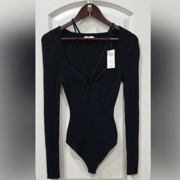 🖤 Abercrombie & Fitch Black Bodysuit (Small / New) - Picture 1 of 2